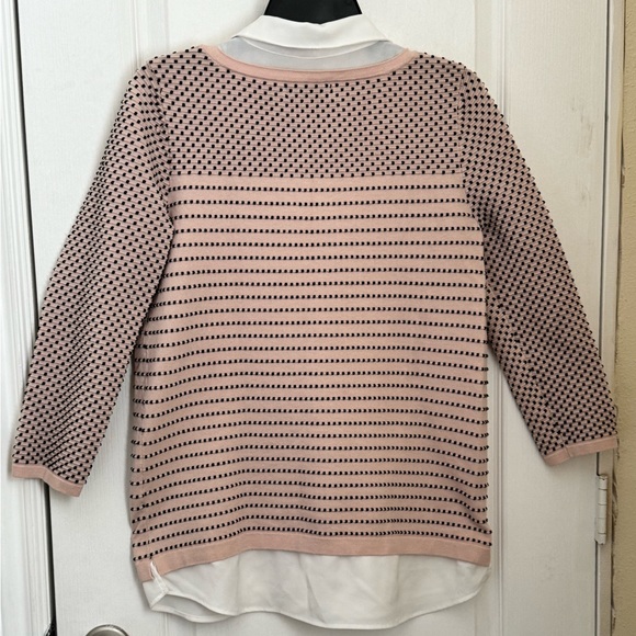 LIKE NEW! KARL LAGERFELD WOMANS TWOFER PULLOVER KNIT SWEATER BEAUTIFUL & CLASSIC - Picture 13 of 13